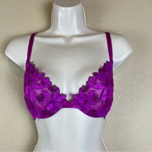 Victoria’s Secret low cut demi purple lace bra